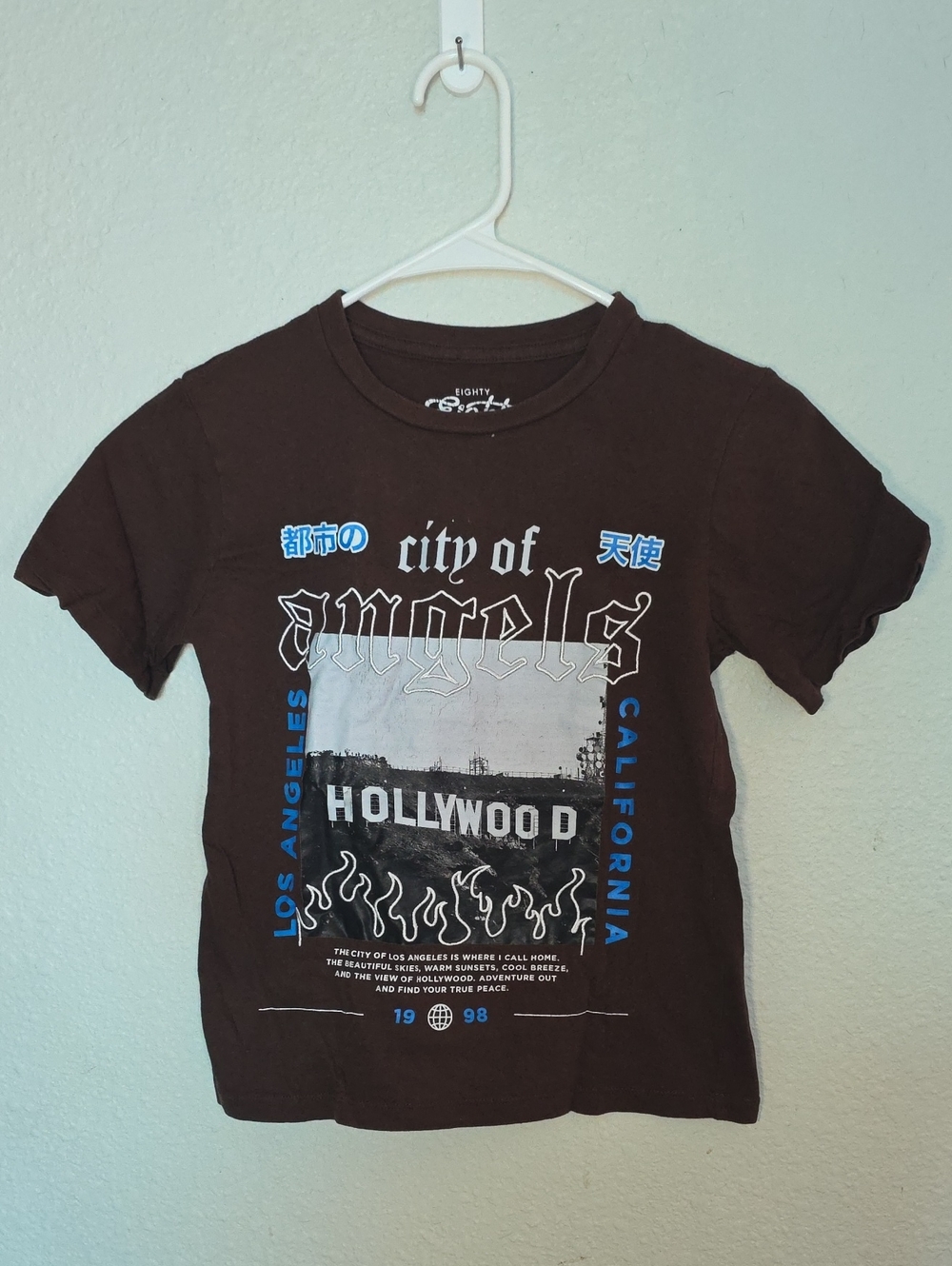 City of Angels 'Hollywood' Graphic Tee - Brown